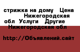 стрижка на дому › Цена ­ 200 - Нижегородская обл. Услуги » Другие   . Нижегородская обл.